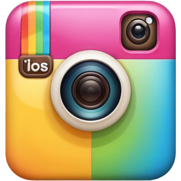instagram icon 3d colourful emoji