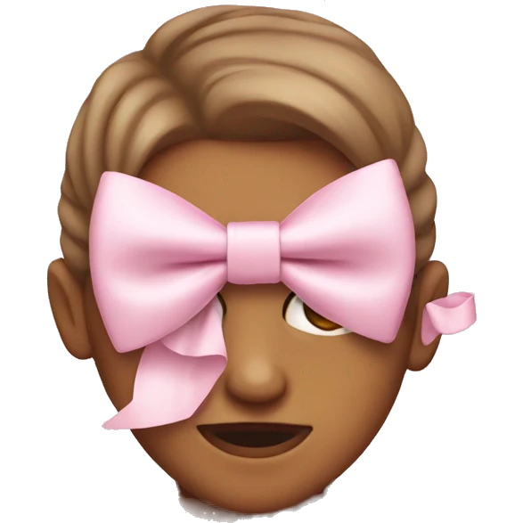 Light pink bow  emoji