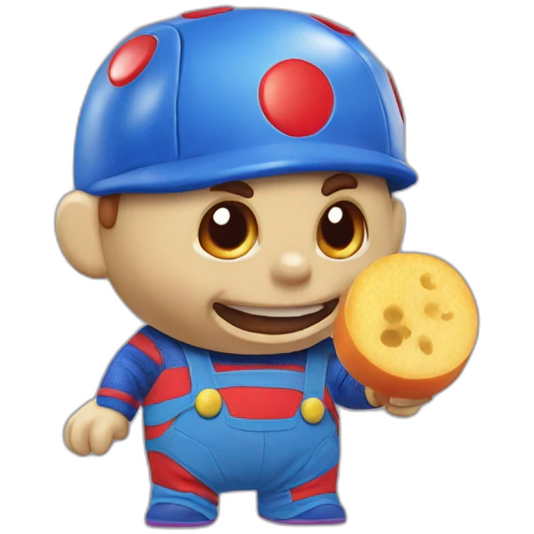 Chucky's cheese emoji