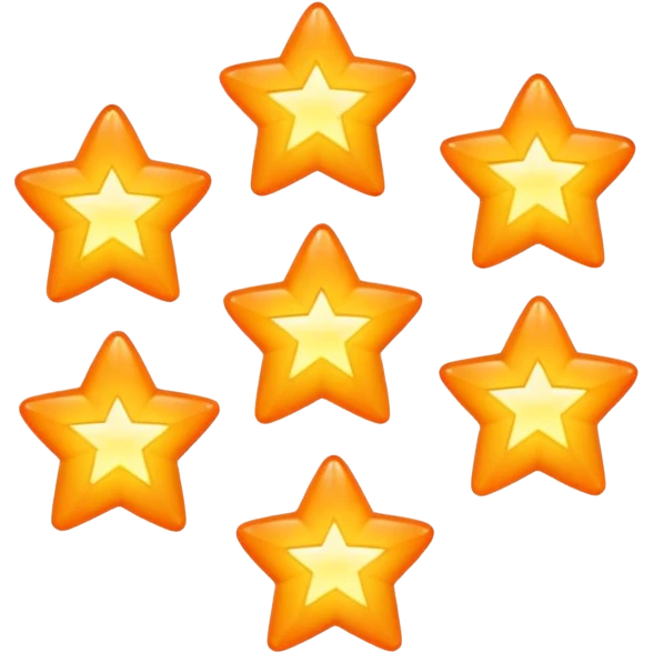 5 orange stars emoji