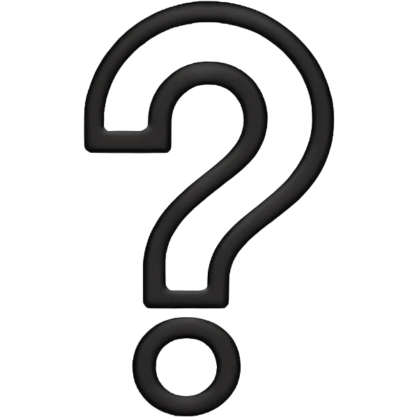 Question mark with three lines out to the side  emoji