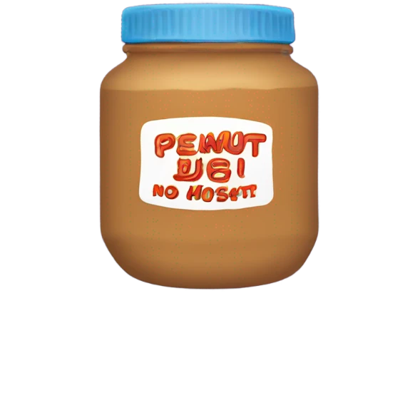peanut butter jar no face simple plain emoji