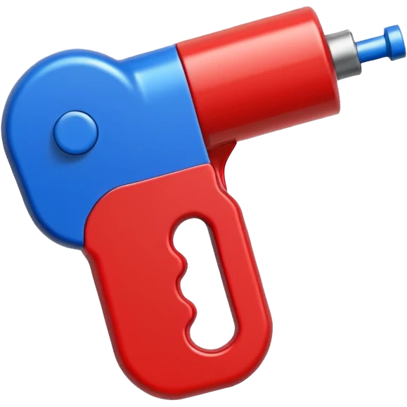 whistle blue (#00A3E0) and red (#F9423A) emoji