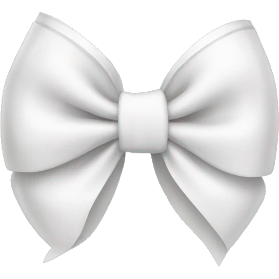 white bow  emoji
