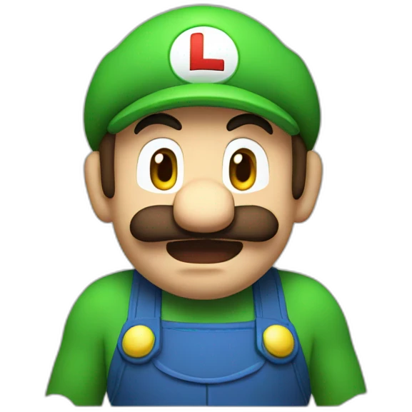 Luigi_being_scared emoji