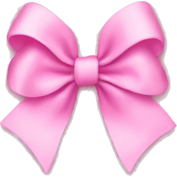 Pink bow emoji