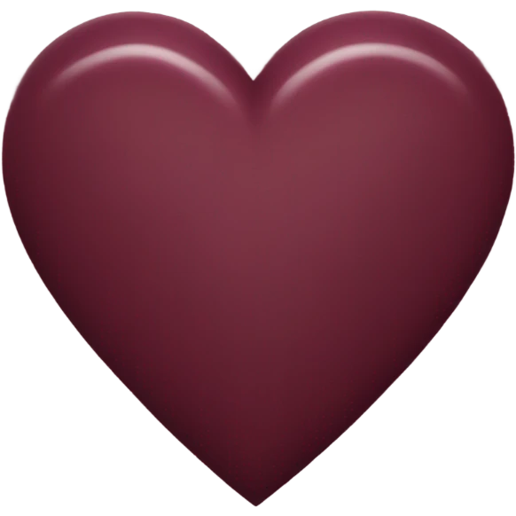 Burgundy heart emoji