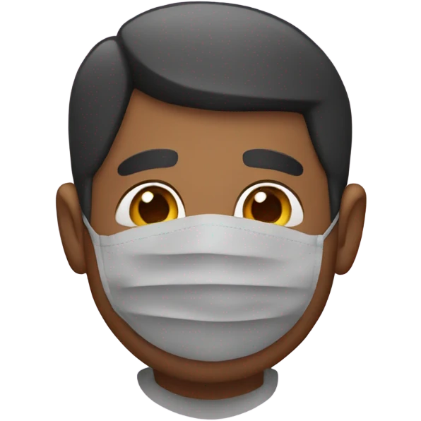 A dad with  mask emoji