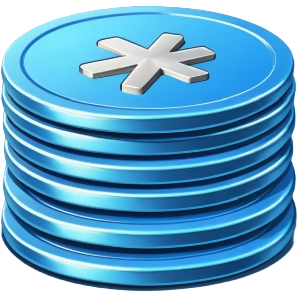 blue coins credit pack emoji