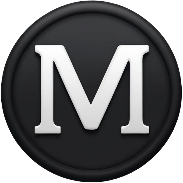 Black circle with MB written on in the middle of it. Nothing else no holes or anything. emoji