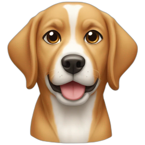 Chien qui mange du riz emoji