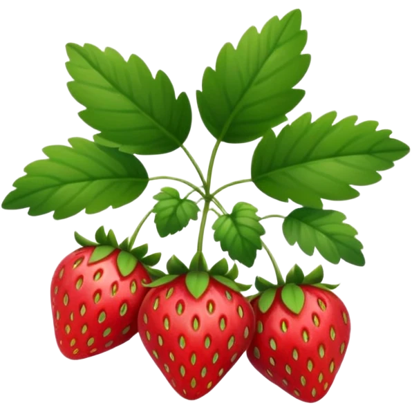 strawberry plant emoji