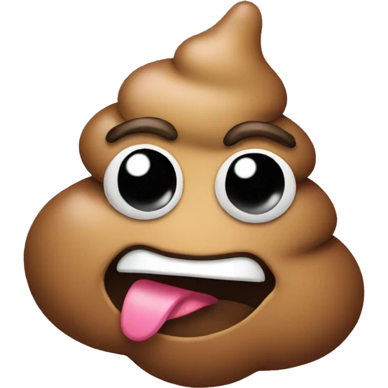 poop with eyes and a smile emoji