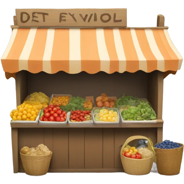 market stall emoji