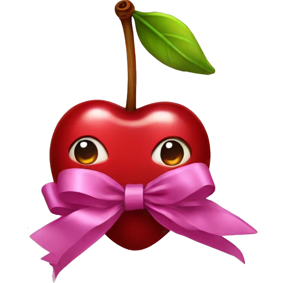 Cherry with ribbons emoji