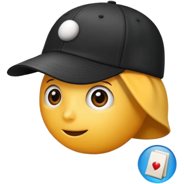 Juste une casquet avec une base de donnée dessus emoji