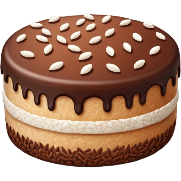 Chocolalte Rice Cake emoji