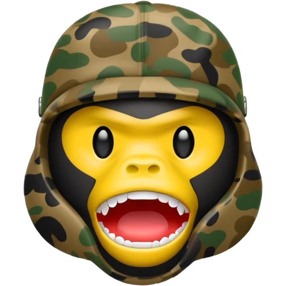 Сделай логотип Bape emoji