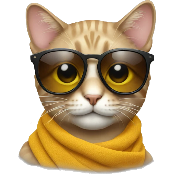 Cat with sunglasses emoji