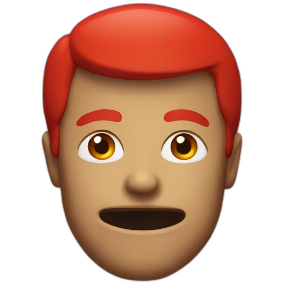 ACK on a red background emoji