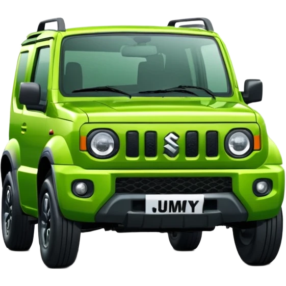 green suzuki jimny 2025 frontal angle emoji