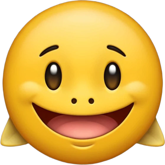 Emoji Sigma con mewing,una mandíbula muy marcada y con una ceja levantada y la otra abajo emoji