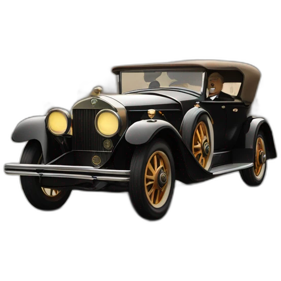 Atatürk drives a luxury car on San Francisco emoji