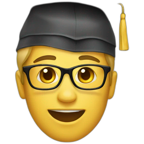 Students graduating college  emoji