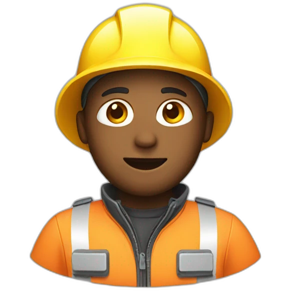 human with safety clothing emoji
