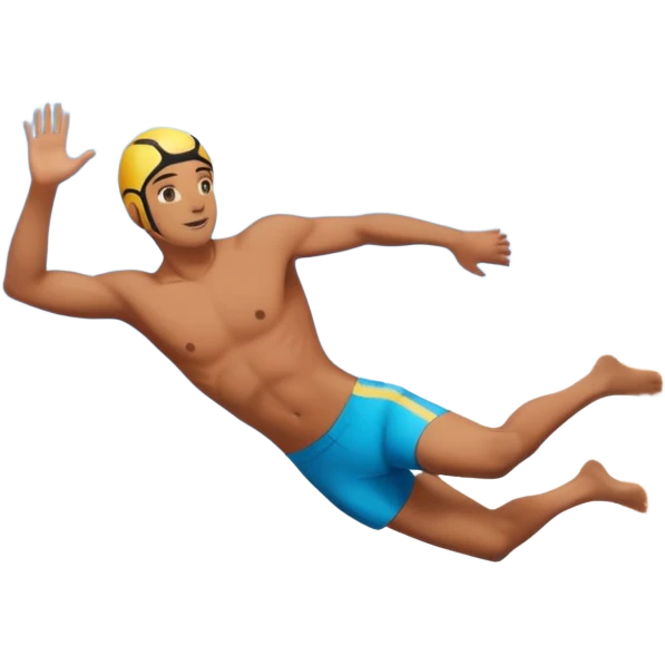 Diving off a building emoji