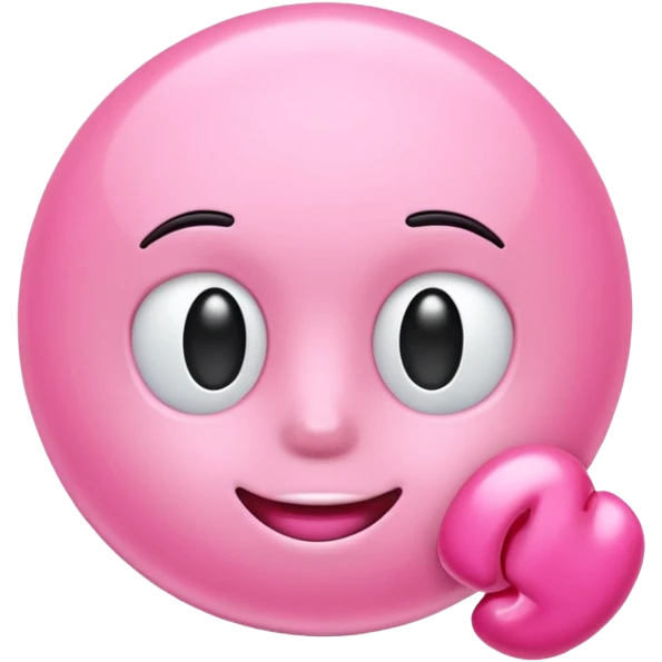 Pink 3d P 
 emoji