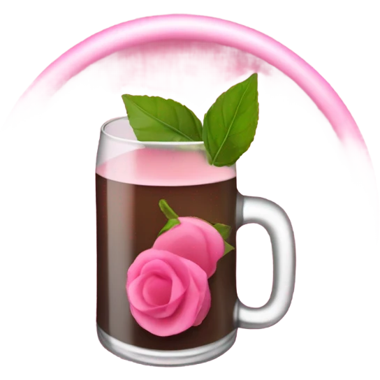 Bebida  rosada  emoji