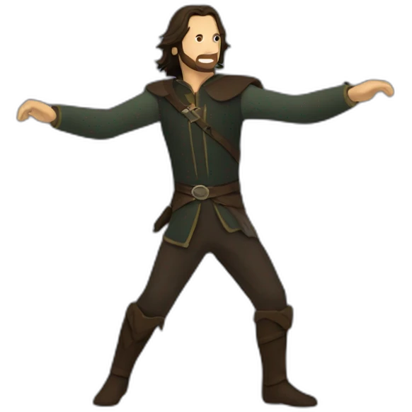 aragorn dancing emoji