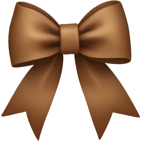 brown bow emoji
