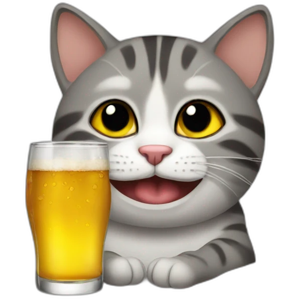 cat drunk emoji