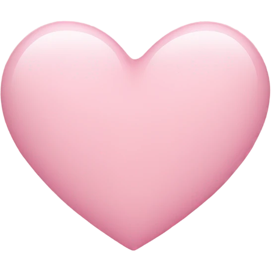 Light pink heart emoji