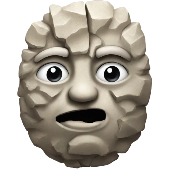 Stone face with hitting forehea emoji