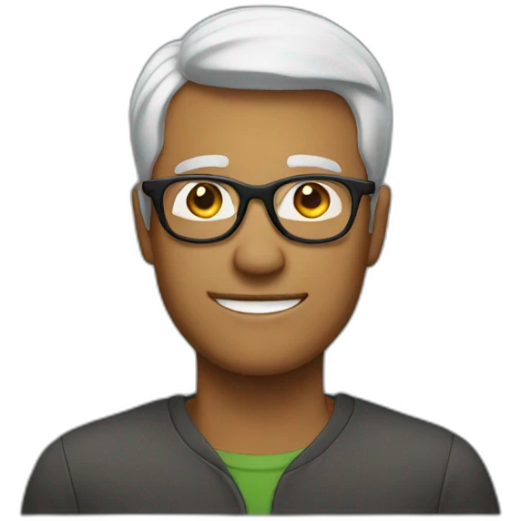Men with glasses emoji