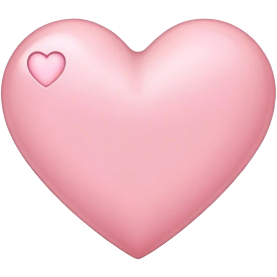 Light pink heart emoji