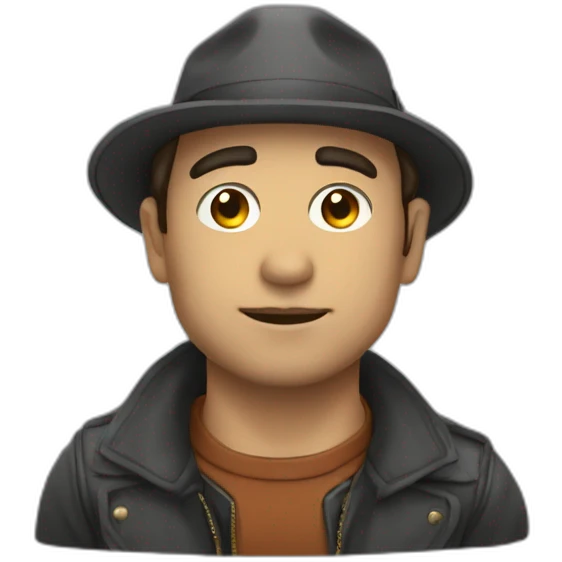Homme cagoulé emoji