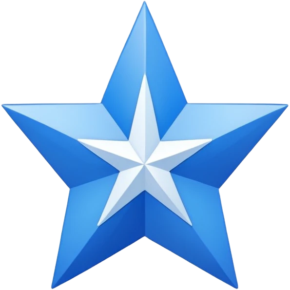 11 corner blue star with white tick on it emoji