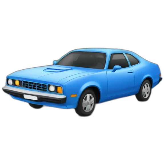 Blue car emoji