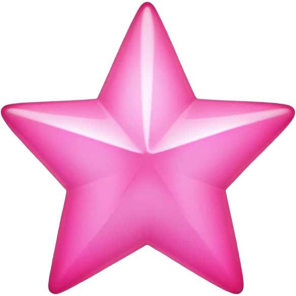 Pink star emoji