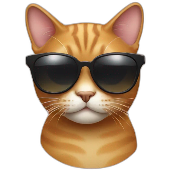 Cat with sunglasses emoji