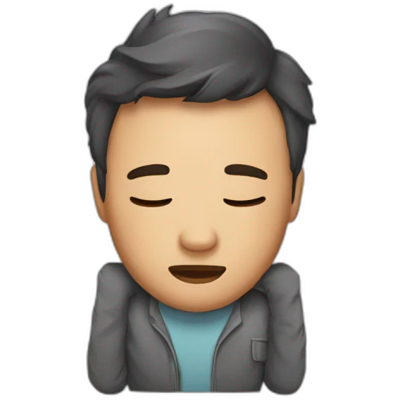 I am too sleepy to work emoji