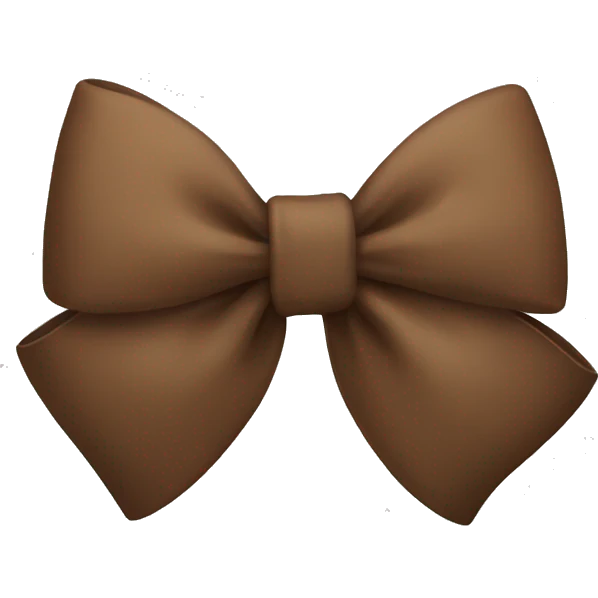 Brown bow  emoji
