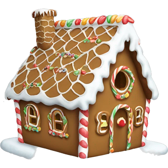 gingerbread house emoji