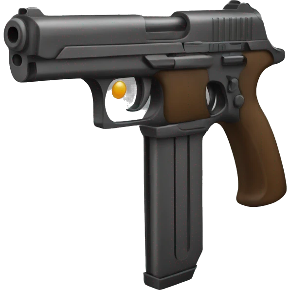 Gun with eyes emoji