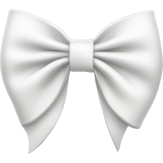 White bow emoji
