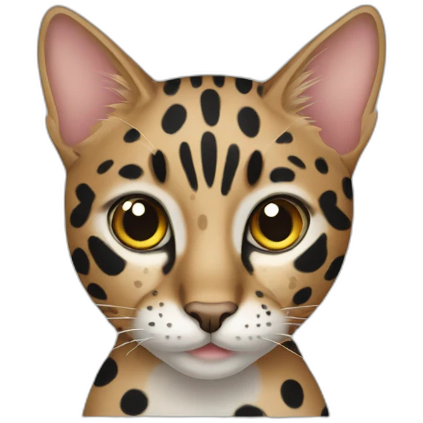 Spotted cat emoji